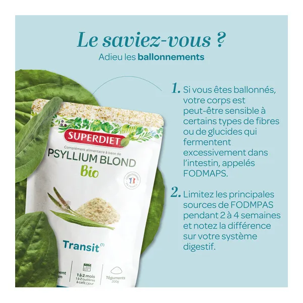 Super Diet psyllium blond Bio tégument