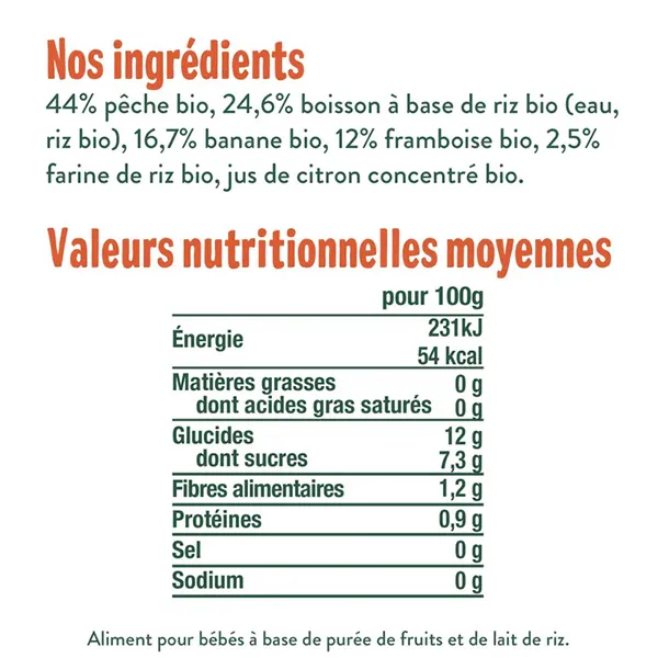Good Goût brassé végétal pêche framboise bio