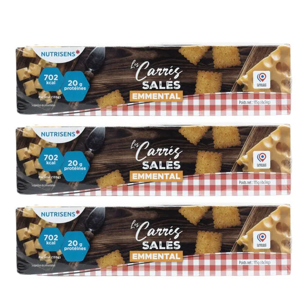 Nutrisens Carrés salés Emmental HP HC