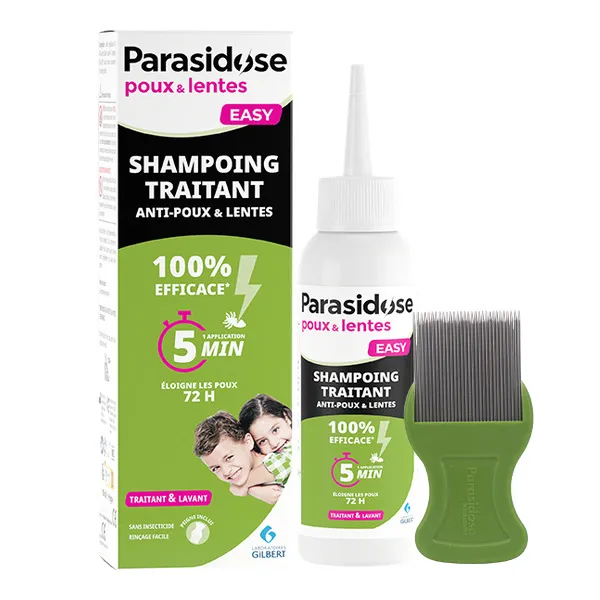 Parasidose Shampoing Anti poux et lentes