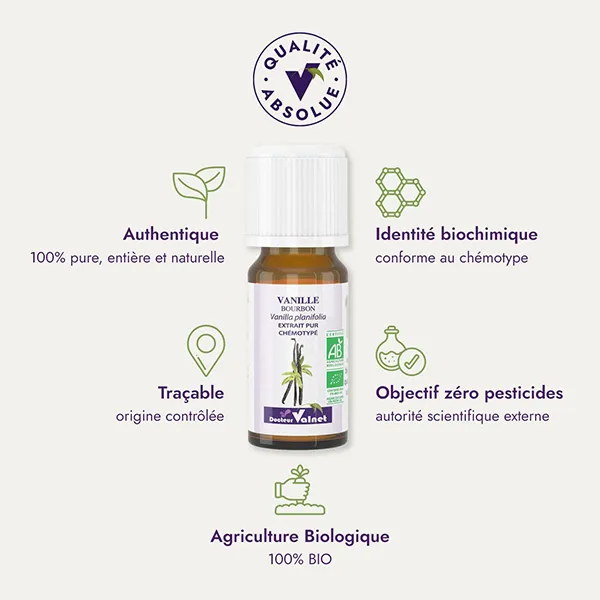 Docteur Valnet extrait pur de Vanille bourbon Bio