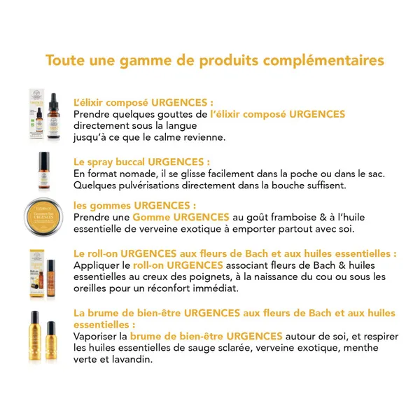 Elixirs and Co Fleurs de Bach Urgences gouttes