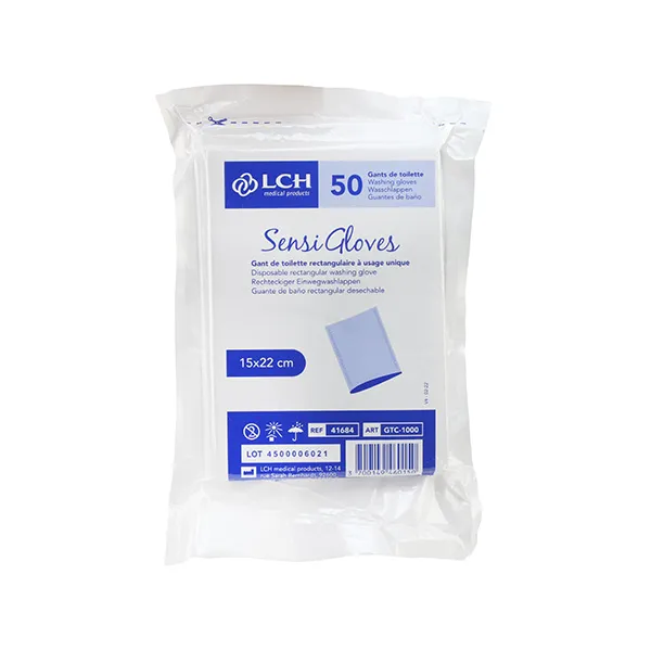 Gant de toilette jetable Sensi gloves LCH