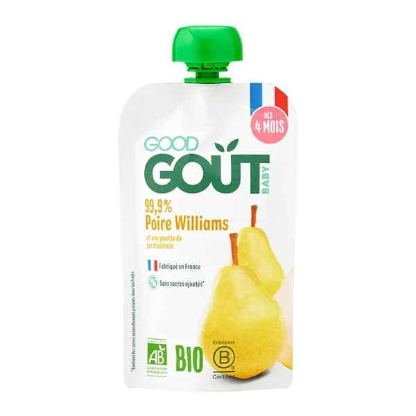 Good Goût Compote poire Williams Bio gourde
