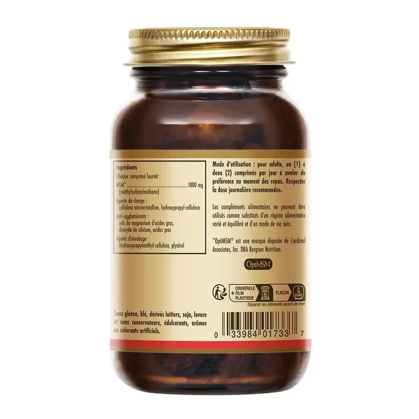 Solgar MSM 1000 mg comprimés