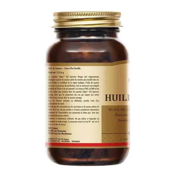 Solgar Full Spectrum Omega Huile de saumon capsules