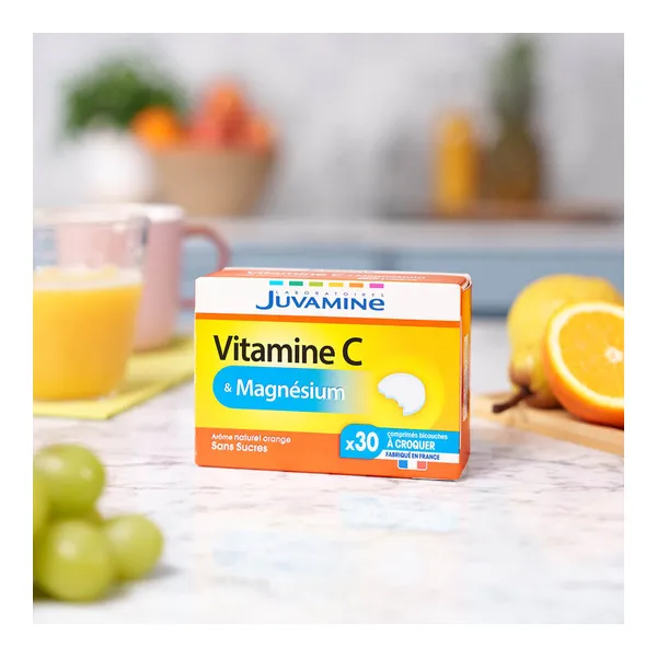 Juvamine Vitamine C + Magnésium comprimé à croquer
