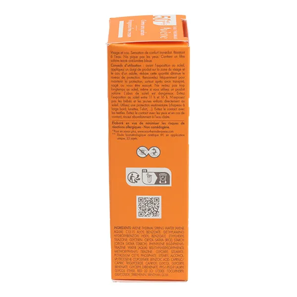 Avène crème solaire sans parfum SPF 50+