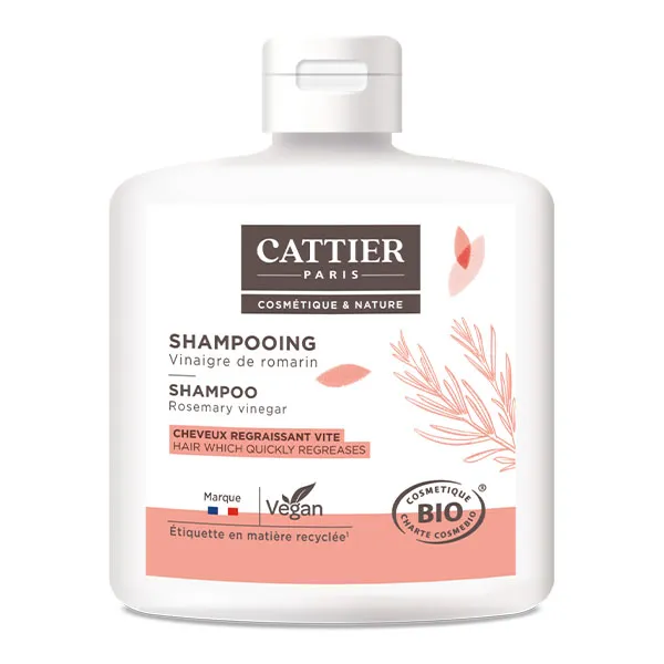 Cattier Shampooing Vinaigre de Romarin