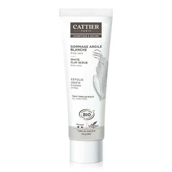 Cattier gommage argile blanche bio