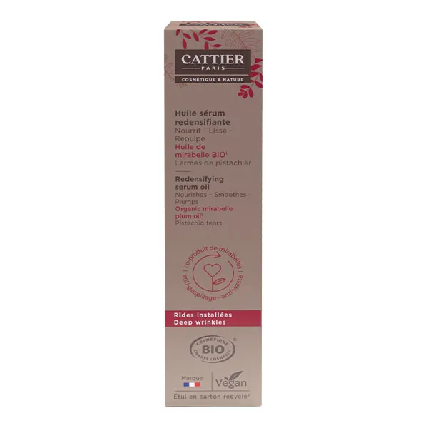 Cattier Huile Sérum Redensifiante Bio