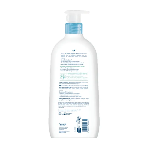 Biolane Expert Gel lavant corps et cheveux