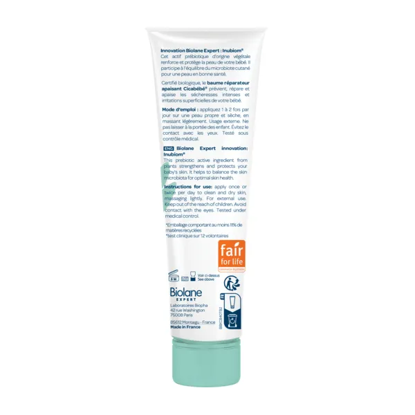 Biolane Expert Cicabébé baume réparateur apaisant Bio
