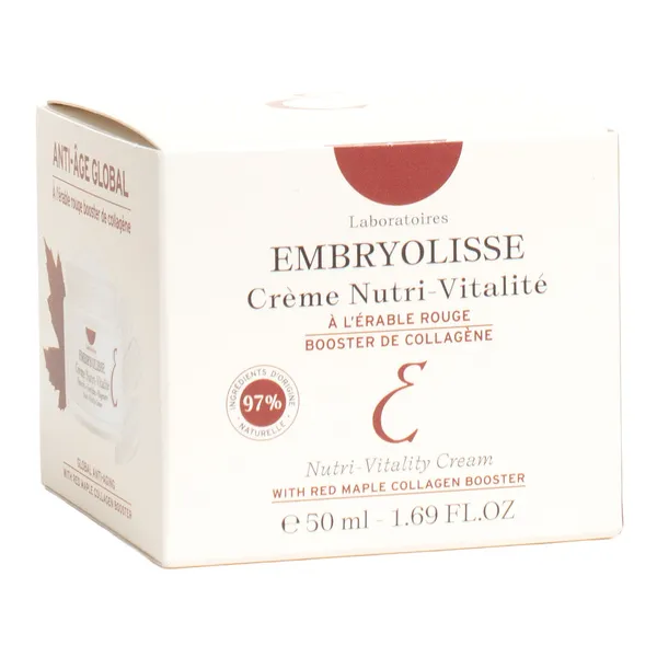 Embryolisse crème nutri vitalité à l'érable rouge
