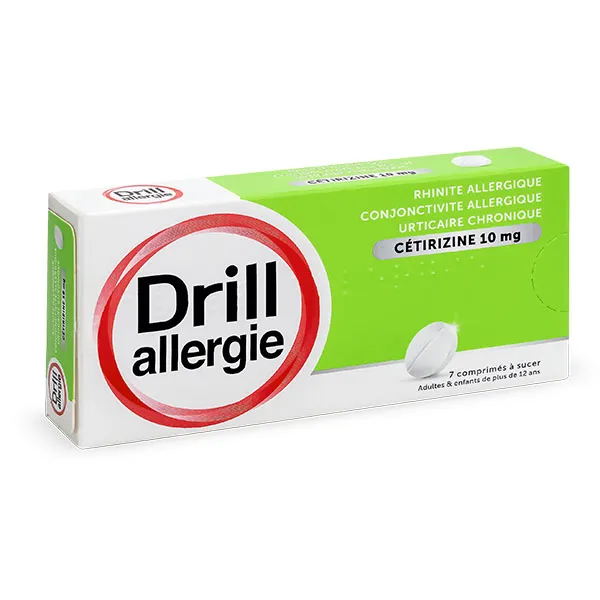 Drill Allergie Cetirizine 10 mg comprimé à sucer