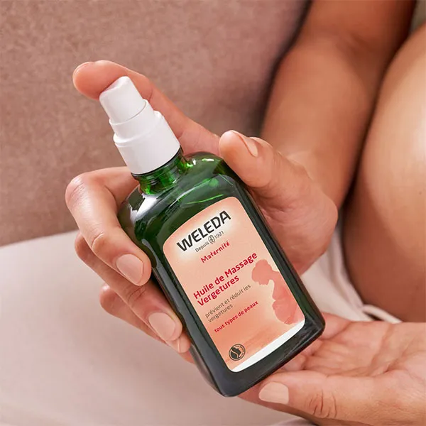 Weleda huile de massage vergetures Bio flacon-pompe