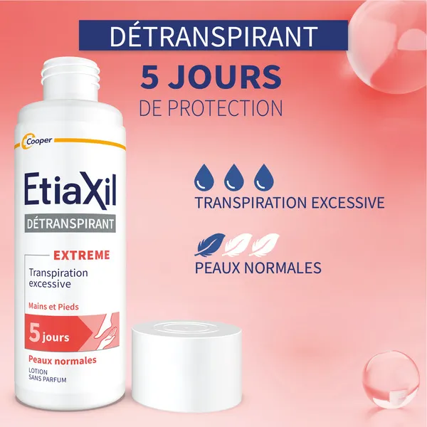 Etiaxil Pieds détranspirant Extreme peaux normales lotion