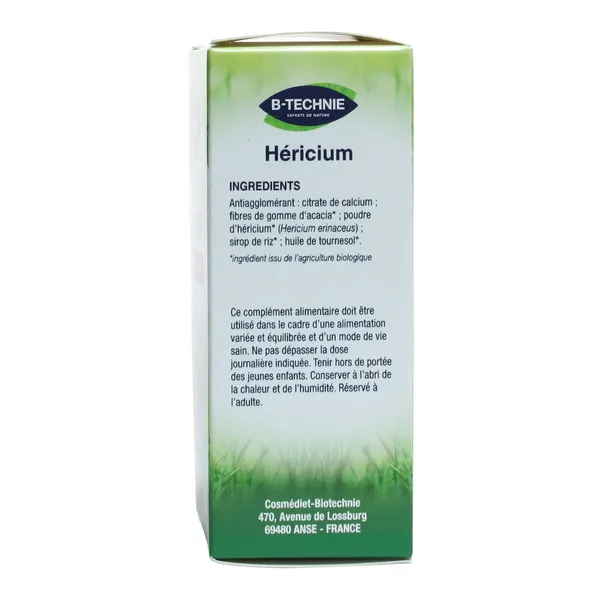 Biotechnie Hericium comprimés