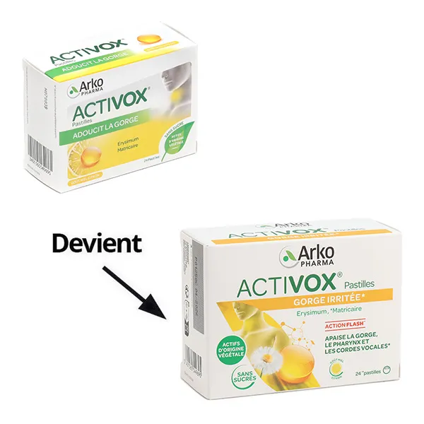 Activox miel citron sans sucre pastilles