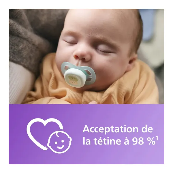 Avent Ultra Start sucette anatomique silicone 0-2 mois