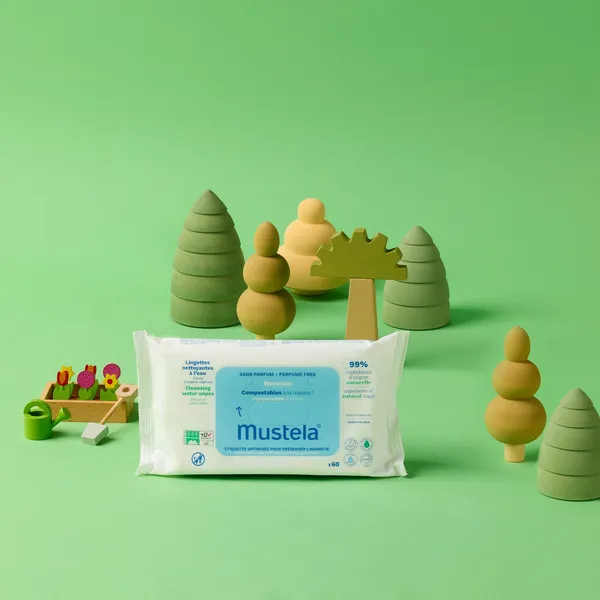 Mustela Lingettes nettoyantes à l'eau