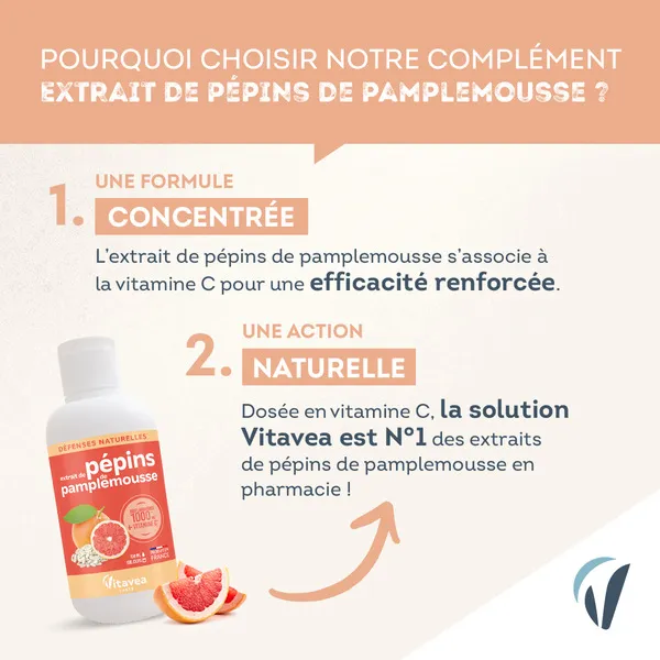 Vitavea extrait de pépins de pamplemousse