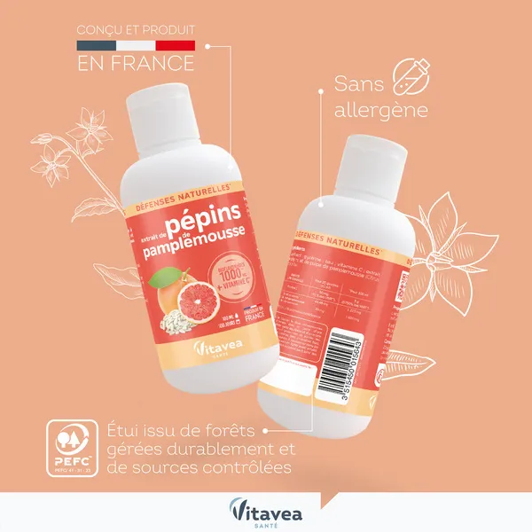 Vitavea extrait de pépins de pamplemousse