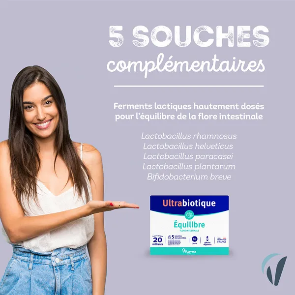 Vitavea Ultrabiotique Équilibre Flore intestinale gélules