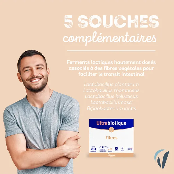 Ultrabiotique fibres poudre sticks
