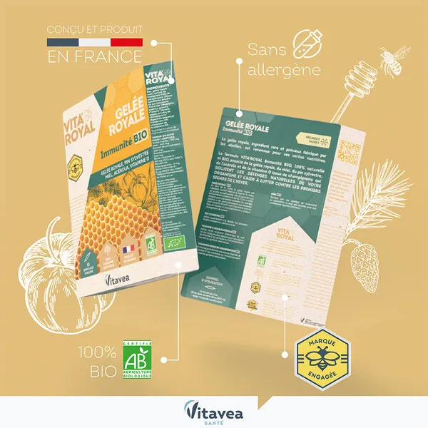 Vita'Royal gelée royale Immunité Bio ampoules