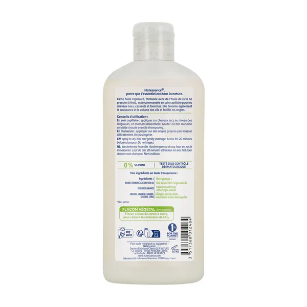 Natessance huile de ricin fortifiante