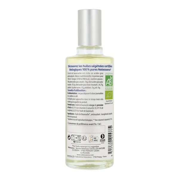 Natessance huile de bourrache Bio
