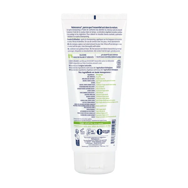 Natessance après-shampooing couleur Carthame bio