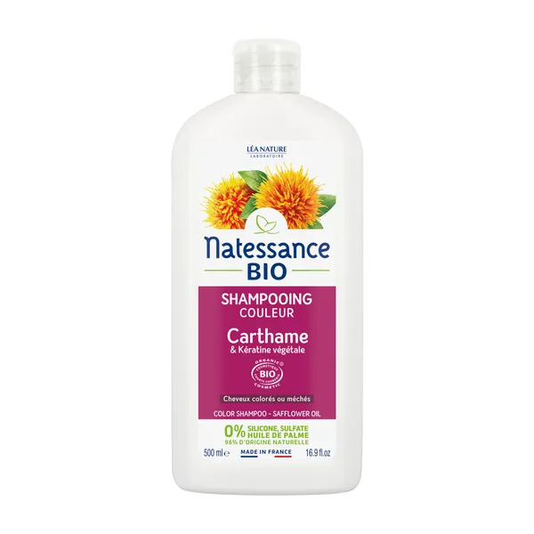 Natessance shampooing couleur Carthame Bio