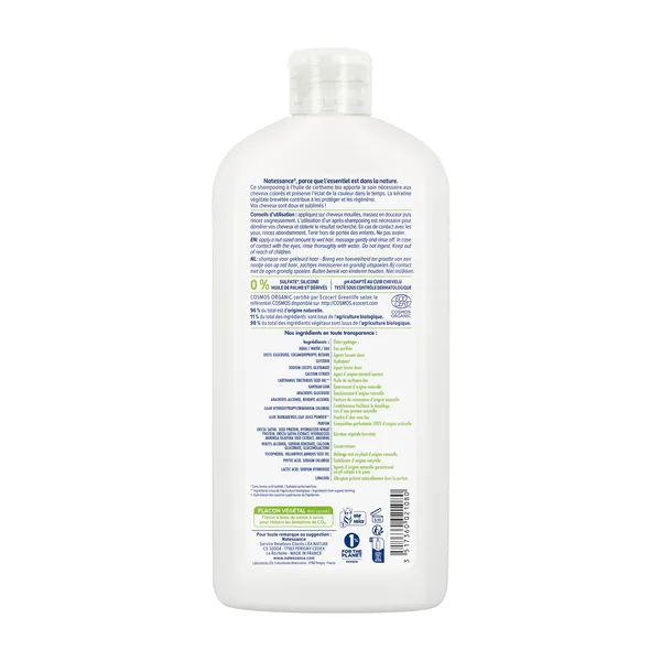 Natessance shampooing couleur Carthame Bio