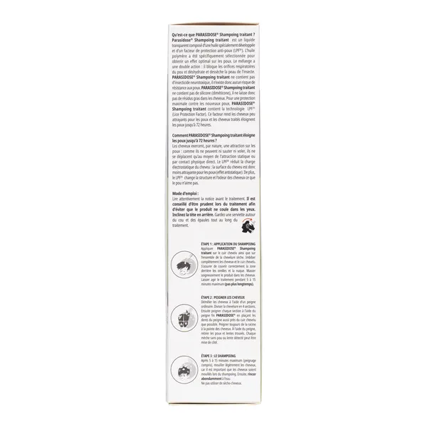 Parasidose Shampoing Anti poux et lentes