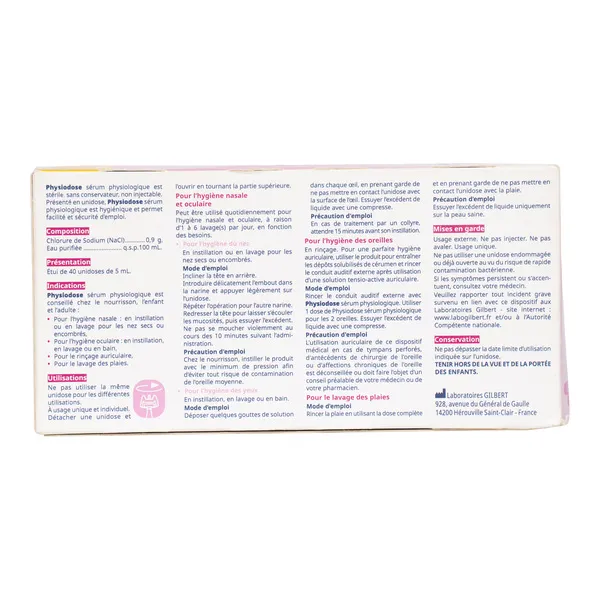 Gilbert Physiodose unidoses