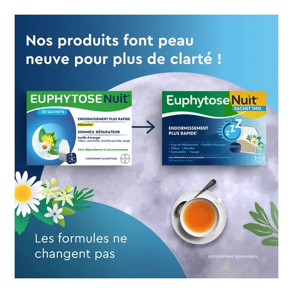 Euphytose Nuit tisane sachets