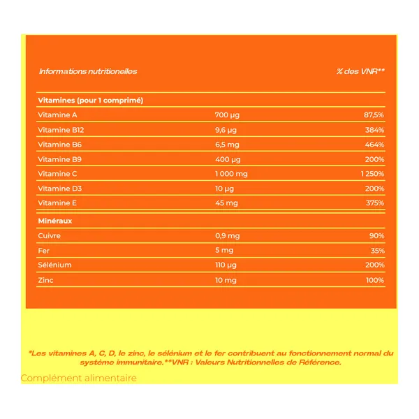 Berocca Immunité Flash comprimés effervescents
