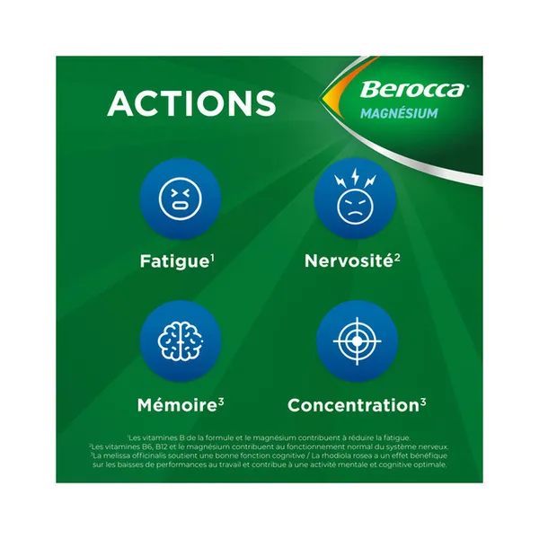 Berocca magnésium sachets