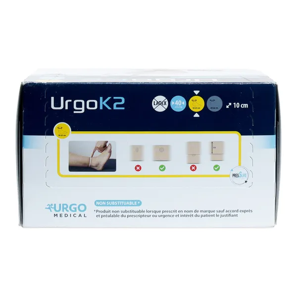 Urgo K2 système de compression bi-bande sans latex