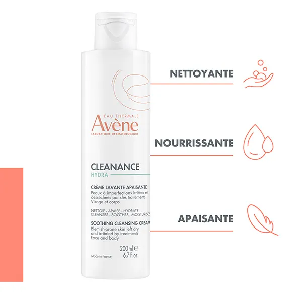 Avène Cleanance Hydra crème lavante apaisante