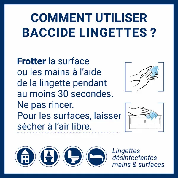 Baccide lingettes désinfectantes