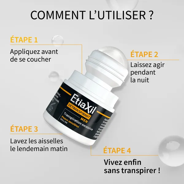 Etiaxil Men détranspirant roll-on