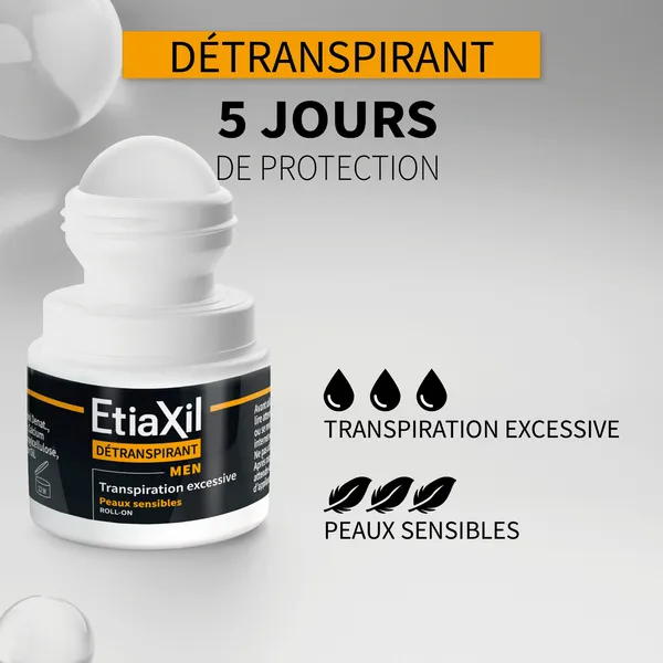 Etiaxil Men détranspirant roll-on