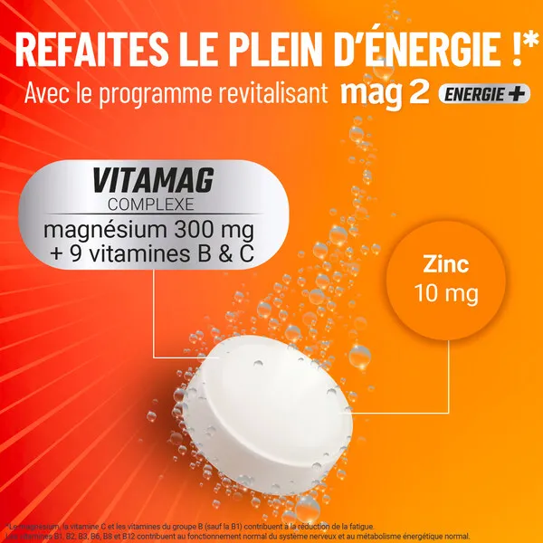 Mag 2 Energie+ comprimés effervescents