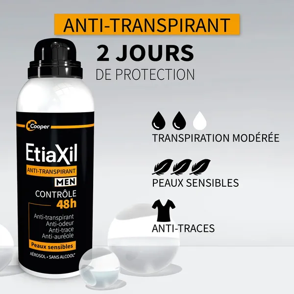 Etiaxil Homme déodorant anti transpirant 48h