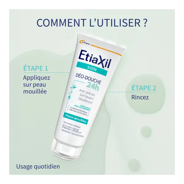 Etiaxil déo-douche 24h Sève de bambou
