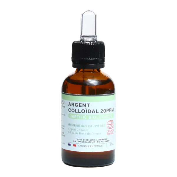 Dr Theiss Argent Colloïdal 20 ppm Hygiène des paupières Bio