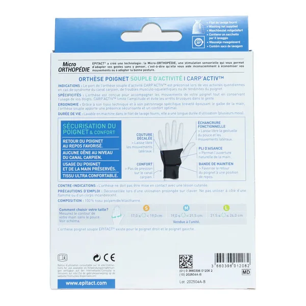 Attelle Poignet Carp'Activ Epitact
